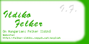 ildiko felker business card