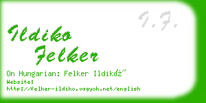 ildiko felker business card